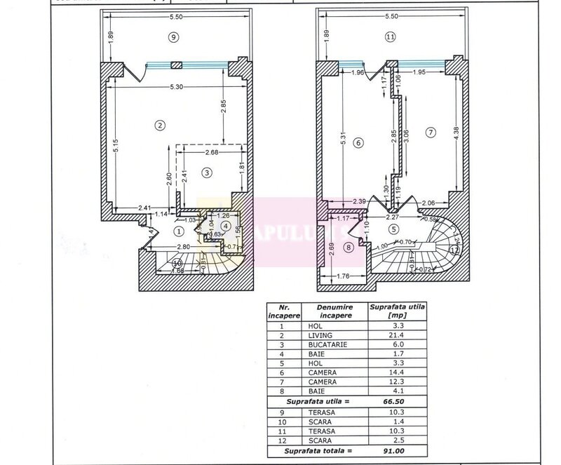 Vanzare apartment 3camere duplex NewTown, Dristor-Baba Novac,parcare